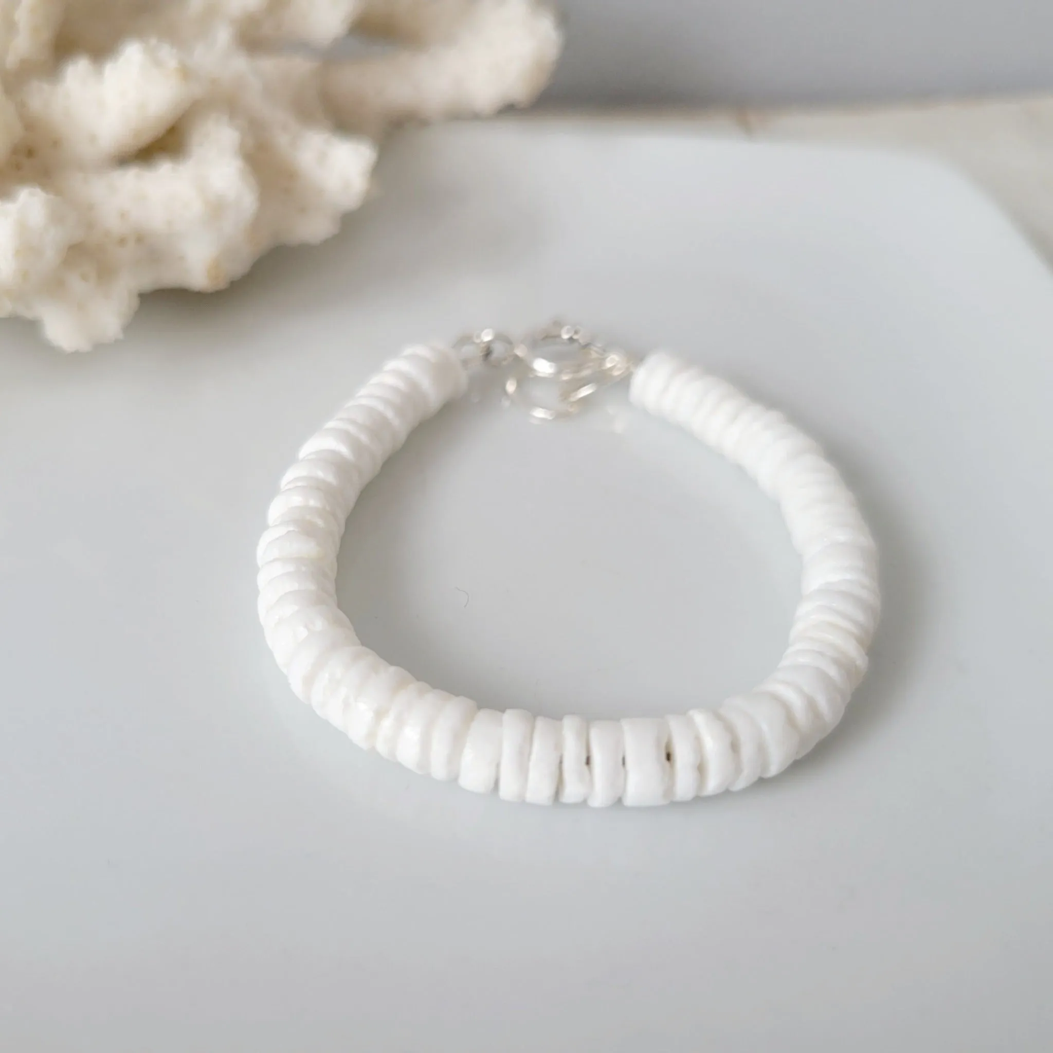 Heishi Shell Unisex Beach Bracelets - Adults or Children's