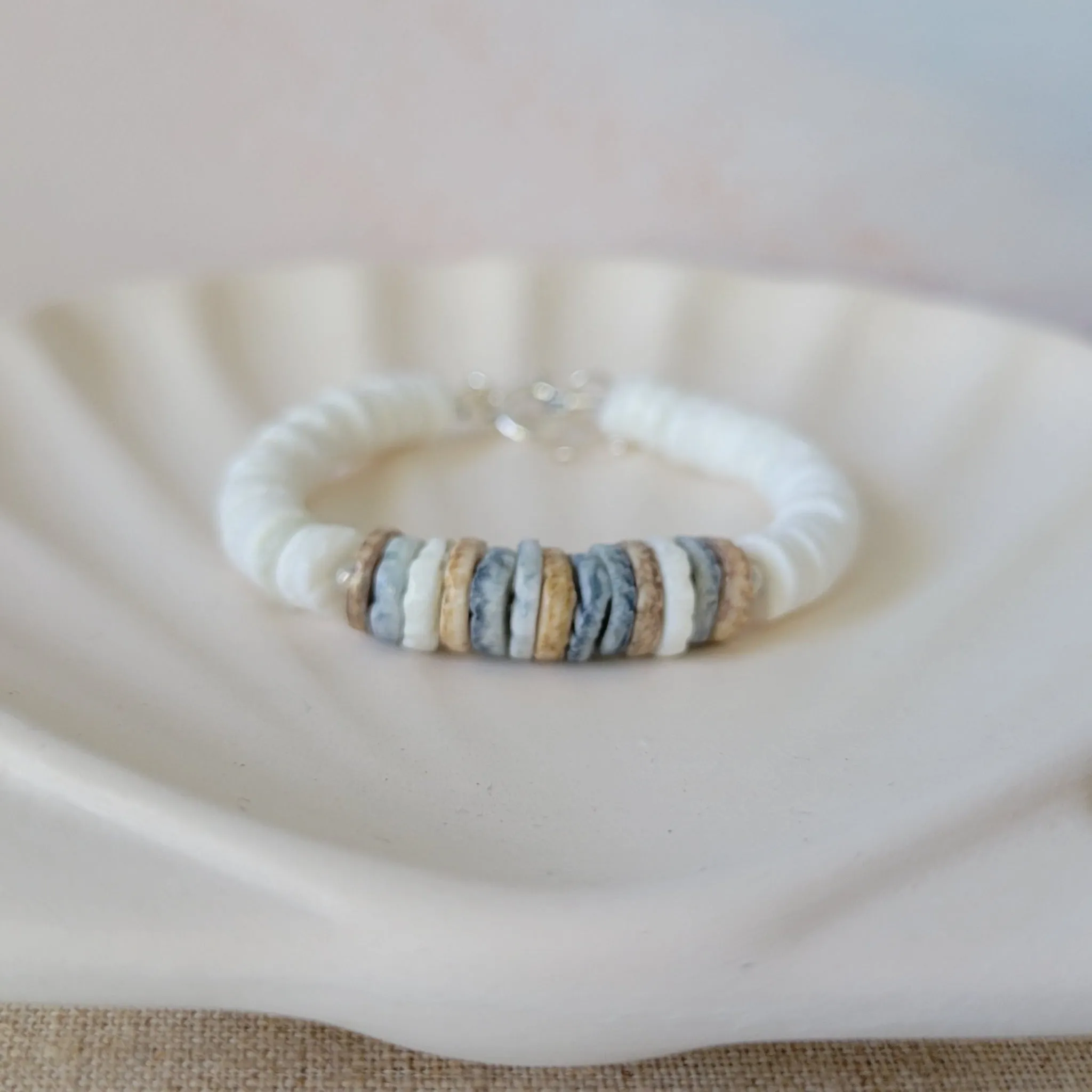 Heishi Shell Unisex Beach Bracelets - Adults or Children's