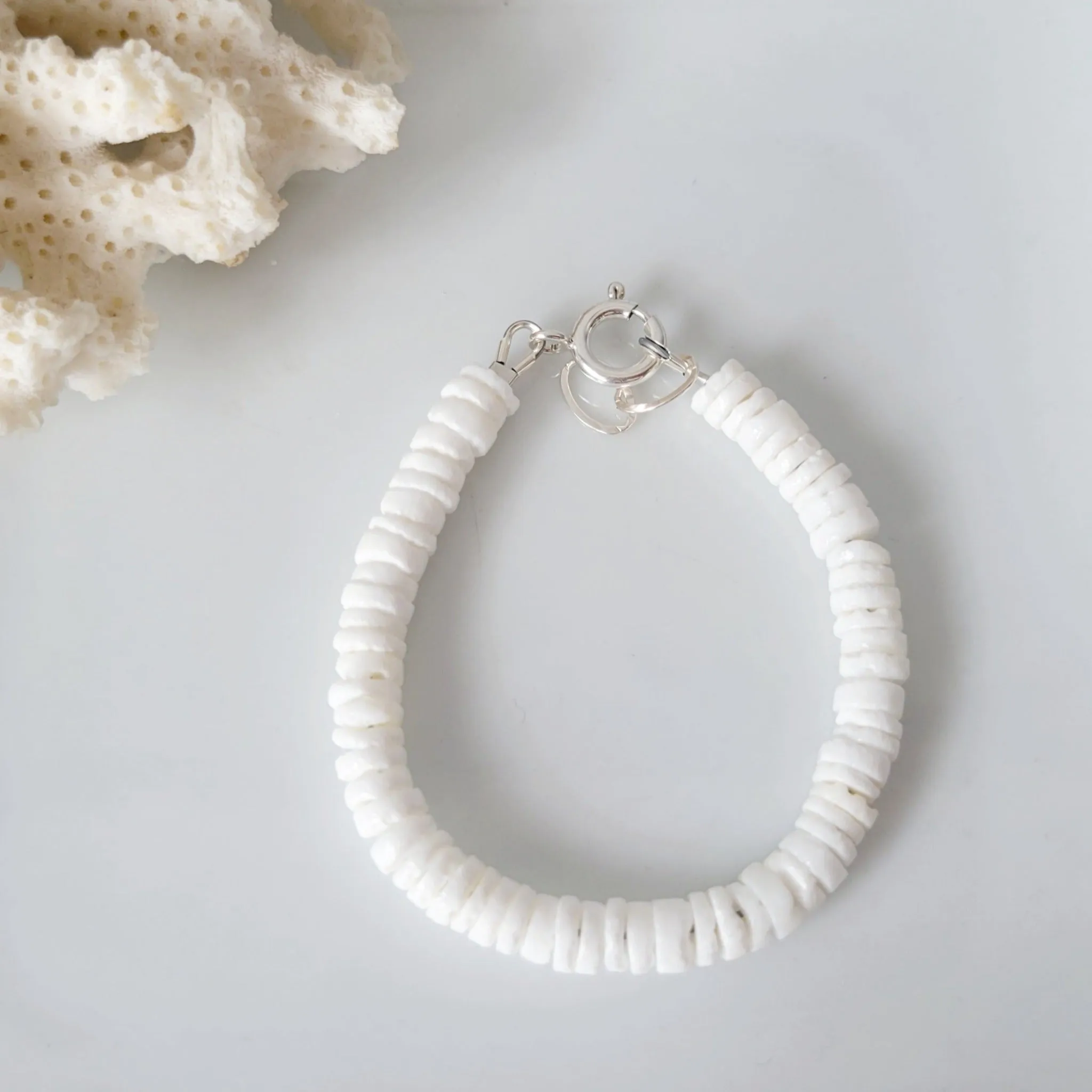Heishi Shell Unisex Beach Bracelets - Adults or Children's