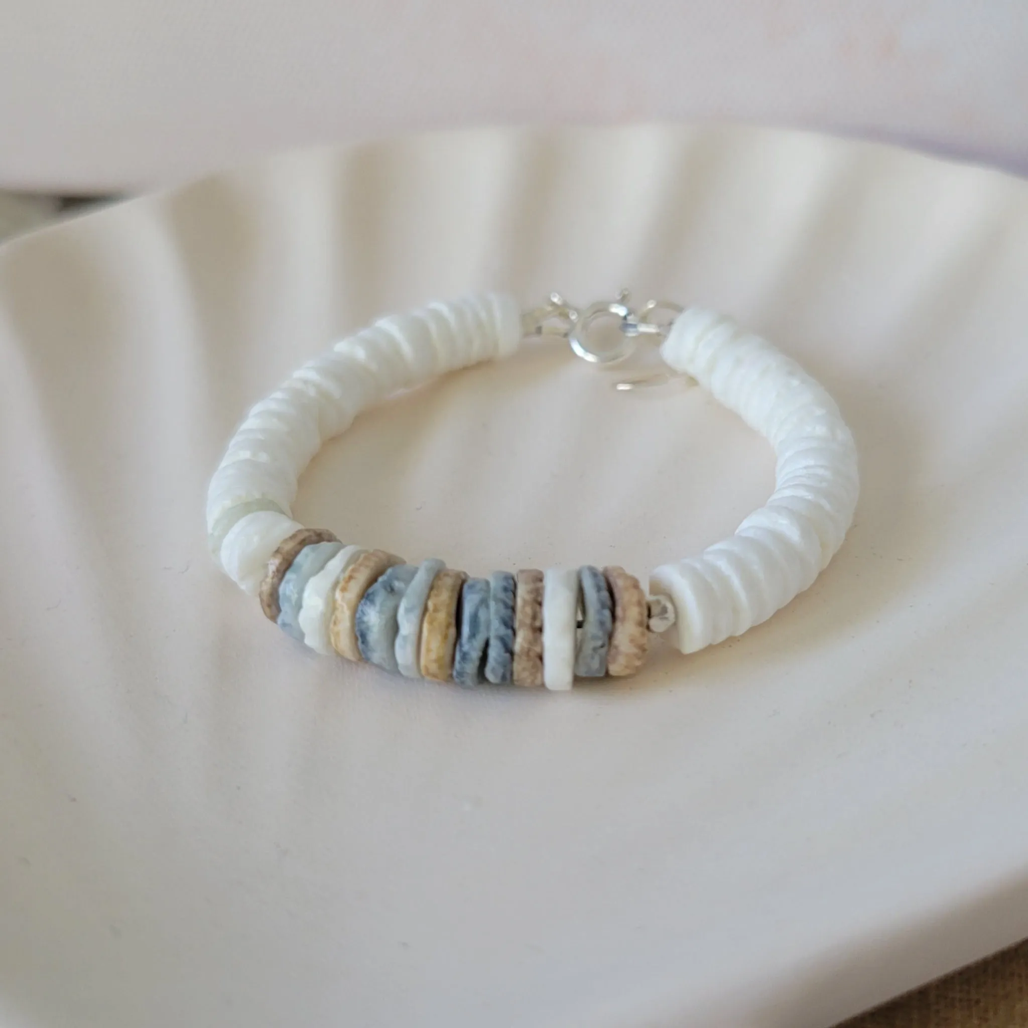 Heishi Shell Unisex Beach Bracelets - Adults or Children's