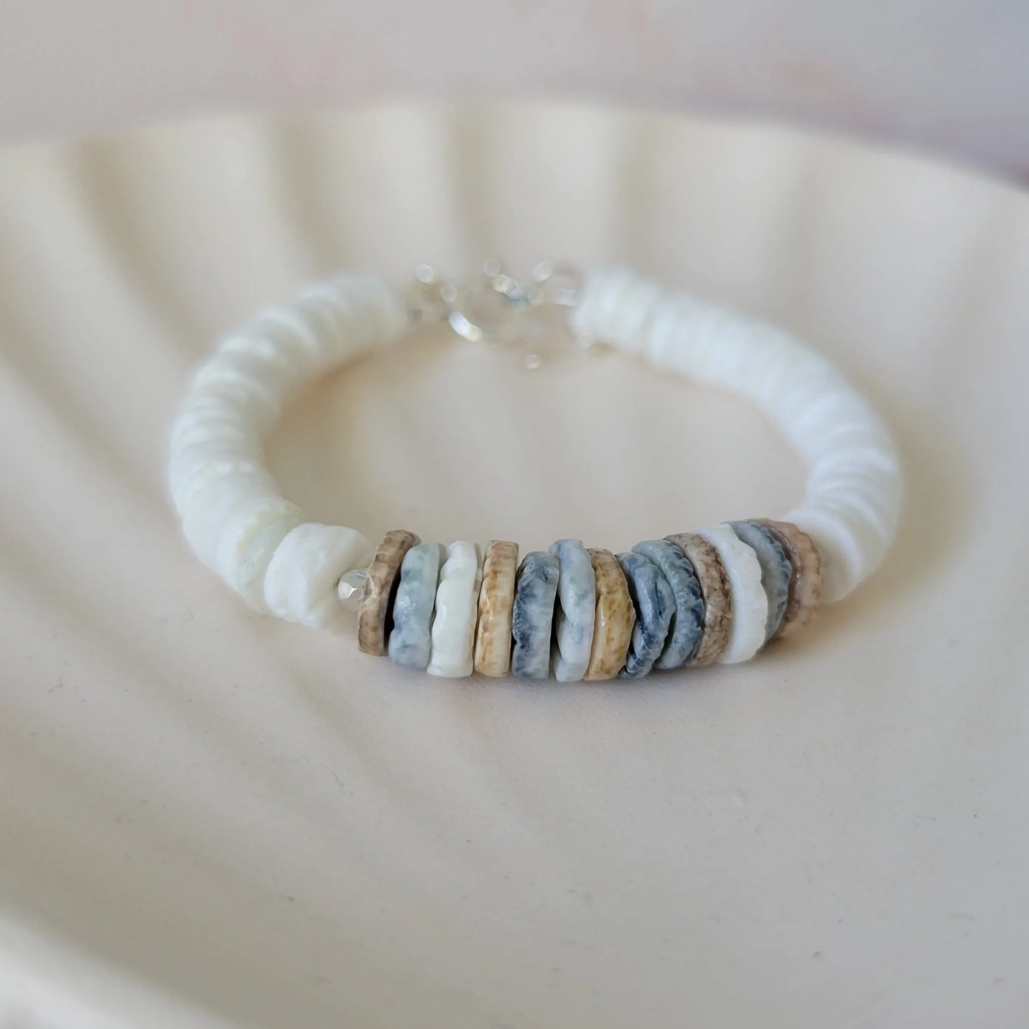 Heishi Shell Unisex Beach Bracelets - Adults or Children's