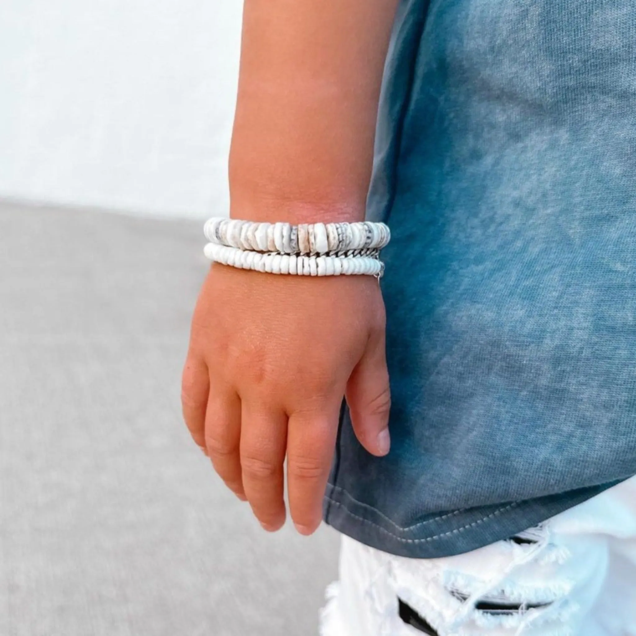 Heishi Shell Unisex Beach Bracelets - Adults or Children's