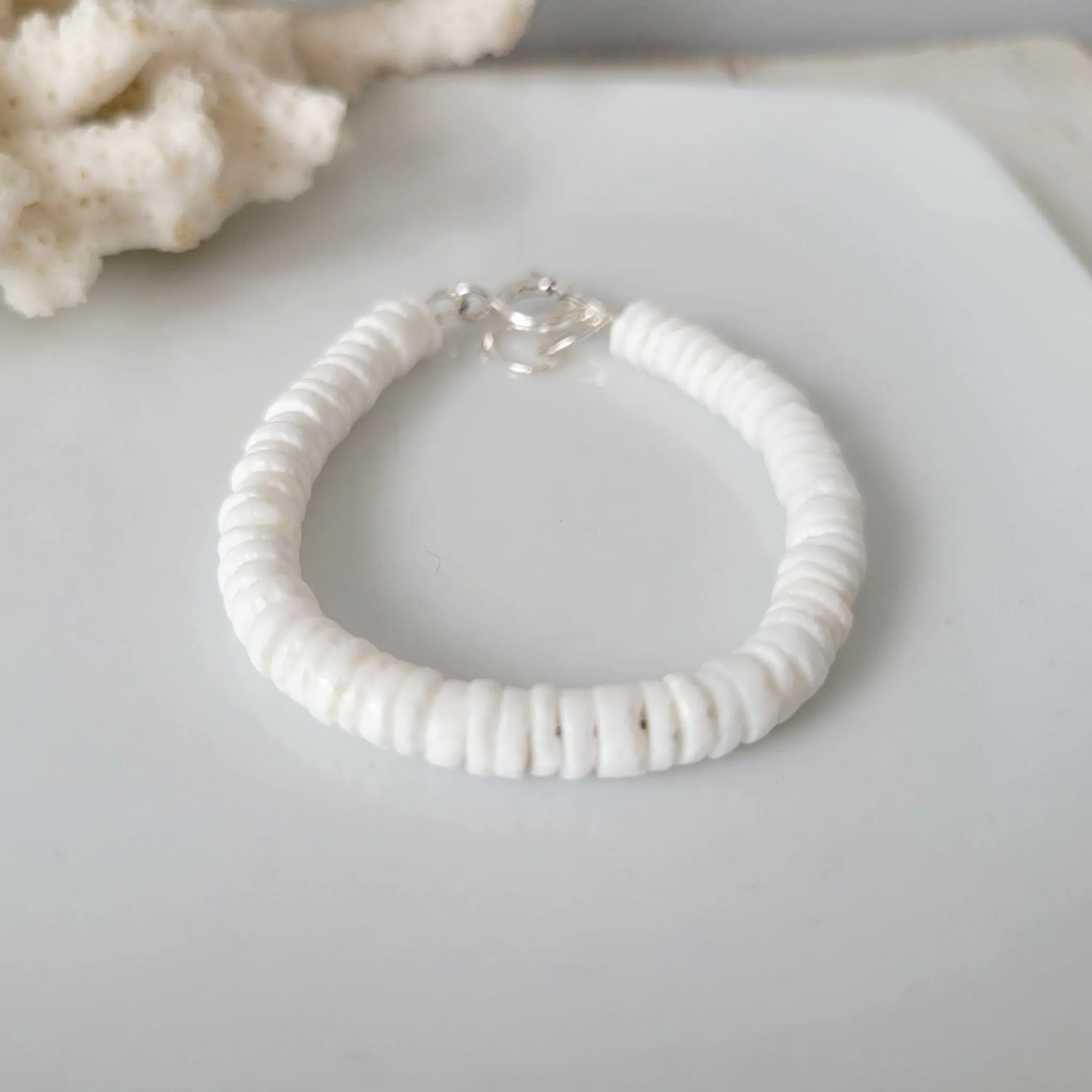 Heishi Shell Unisex Beach Bracelets - Adults or Children's