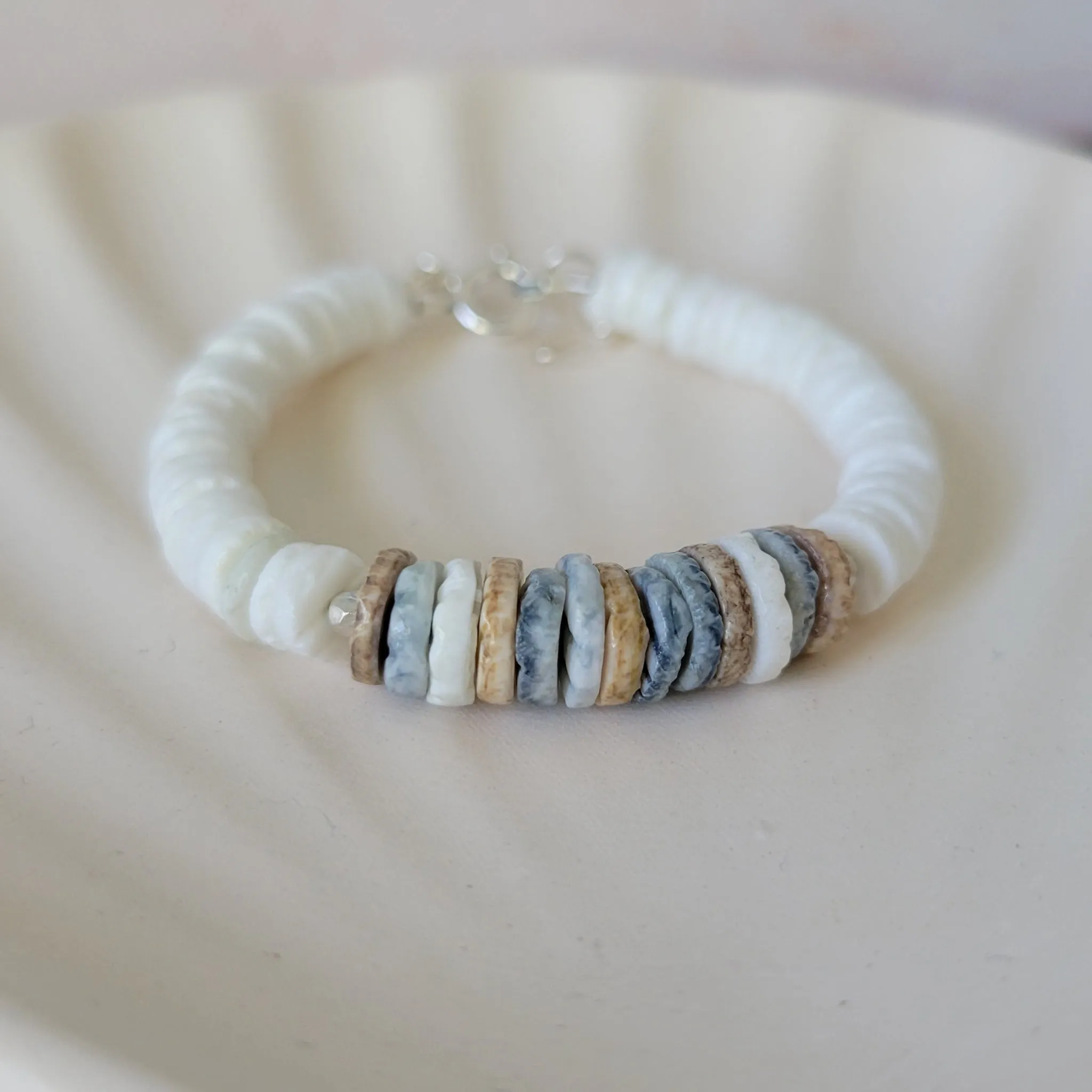 Heishi Shell Unisex Beach Bracelets - Adults or Children's
