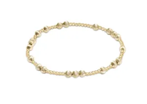 Hope Unwritten Dignity 4mm Bead Bracelet - Gold