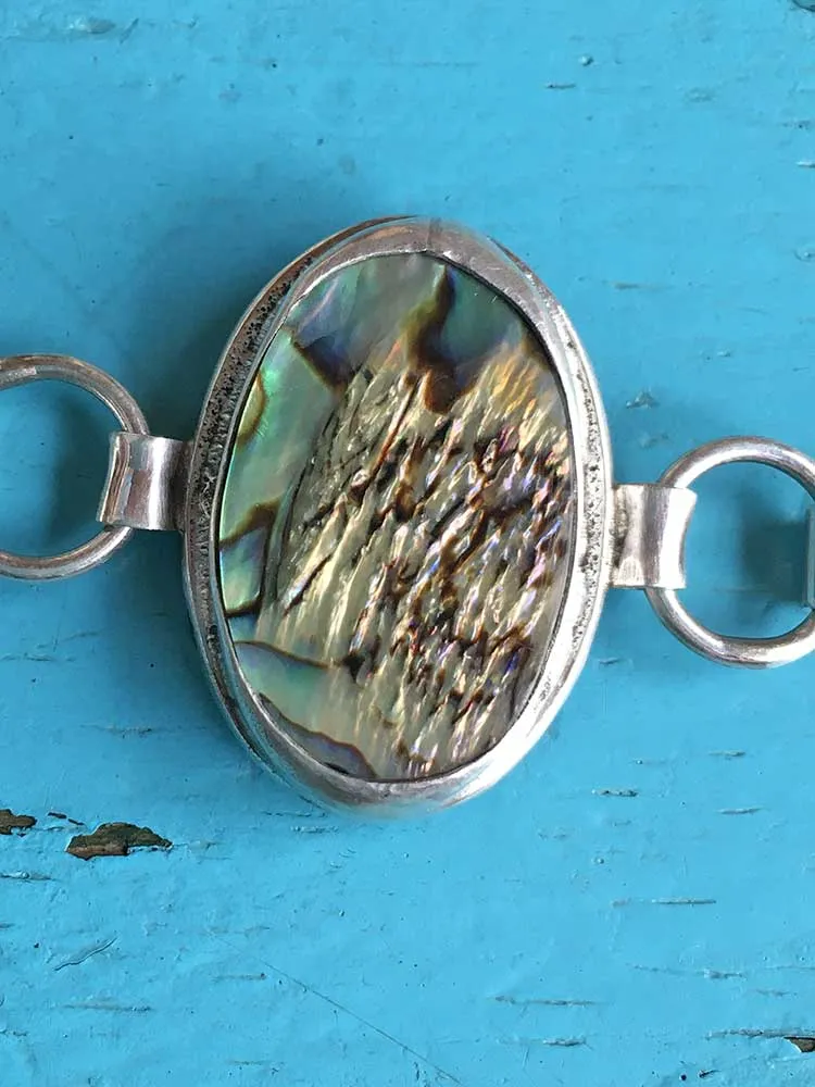 Horse Charm Bracelet with Abalone Shell by Anthony Lovato