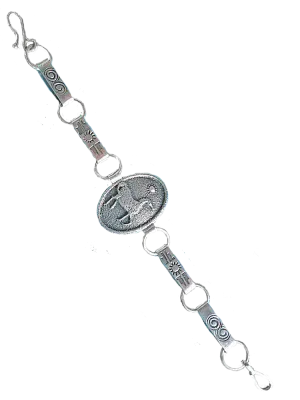 Horse Charm Bracelet with Abalone Shell by Anthony Lovato