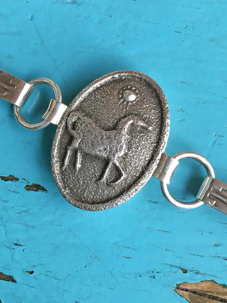 Horse Charm Bracelet with Abalone Shell by Anthony Lovato