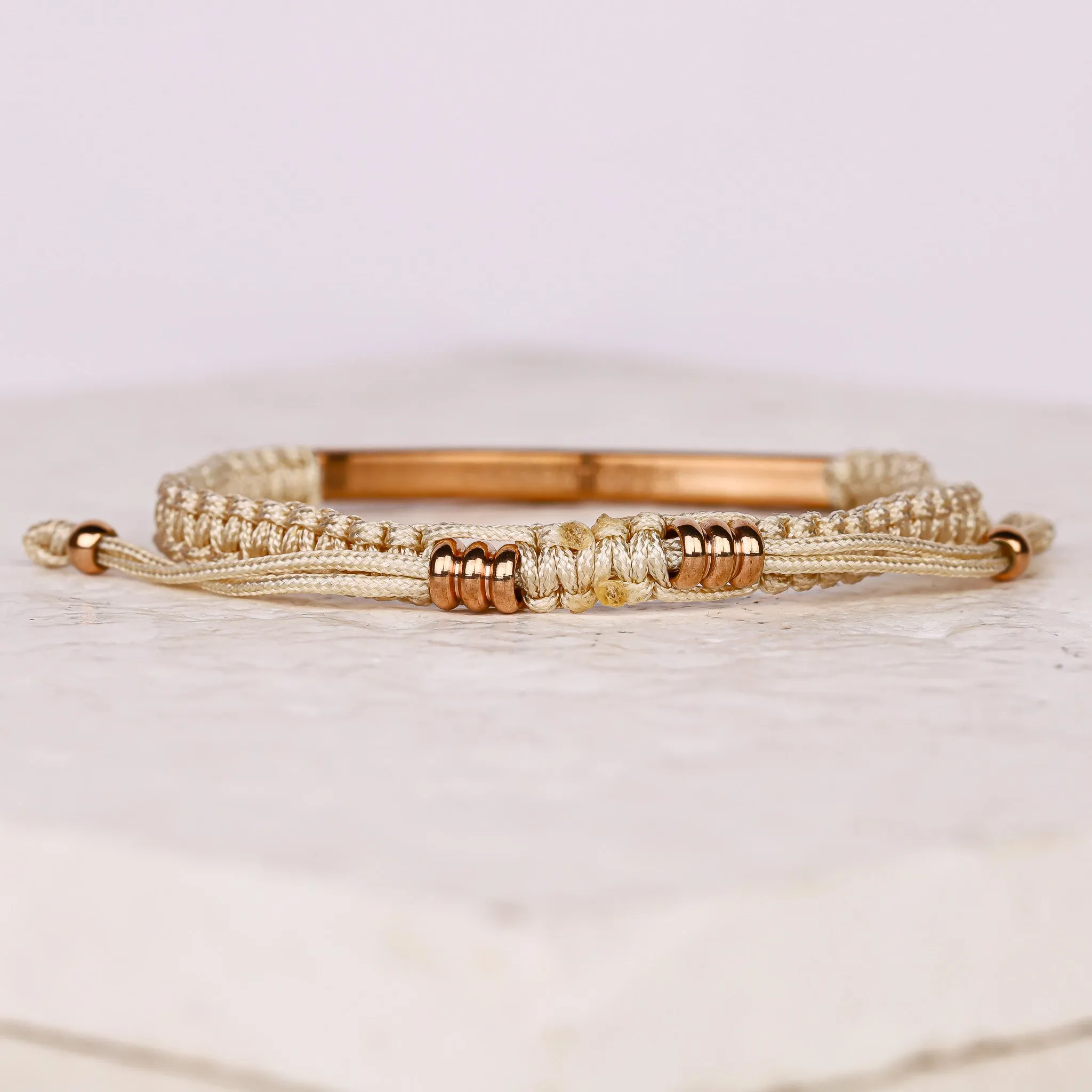 I LOVE YOU TO THE MOON AND BACK ROPE BRACELET