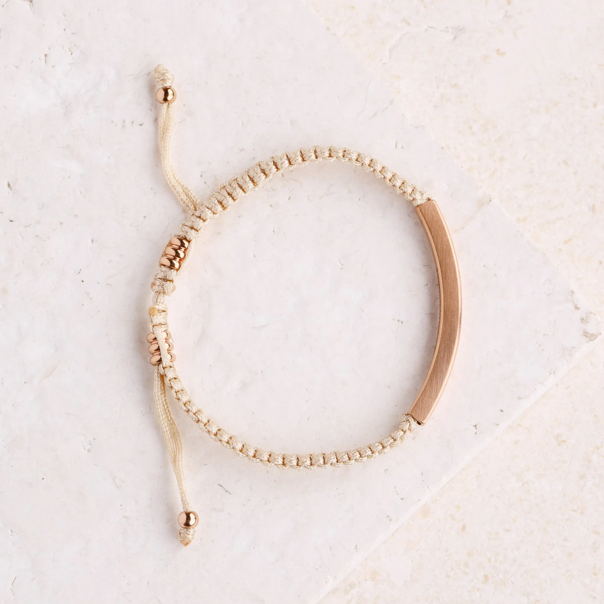 I LOVE YOU TO THE MOON AND BACK ROPE BRACELET