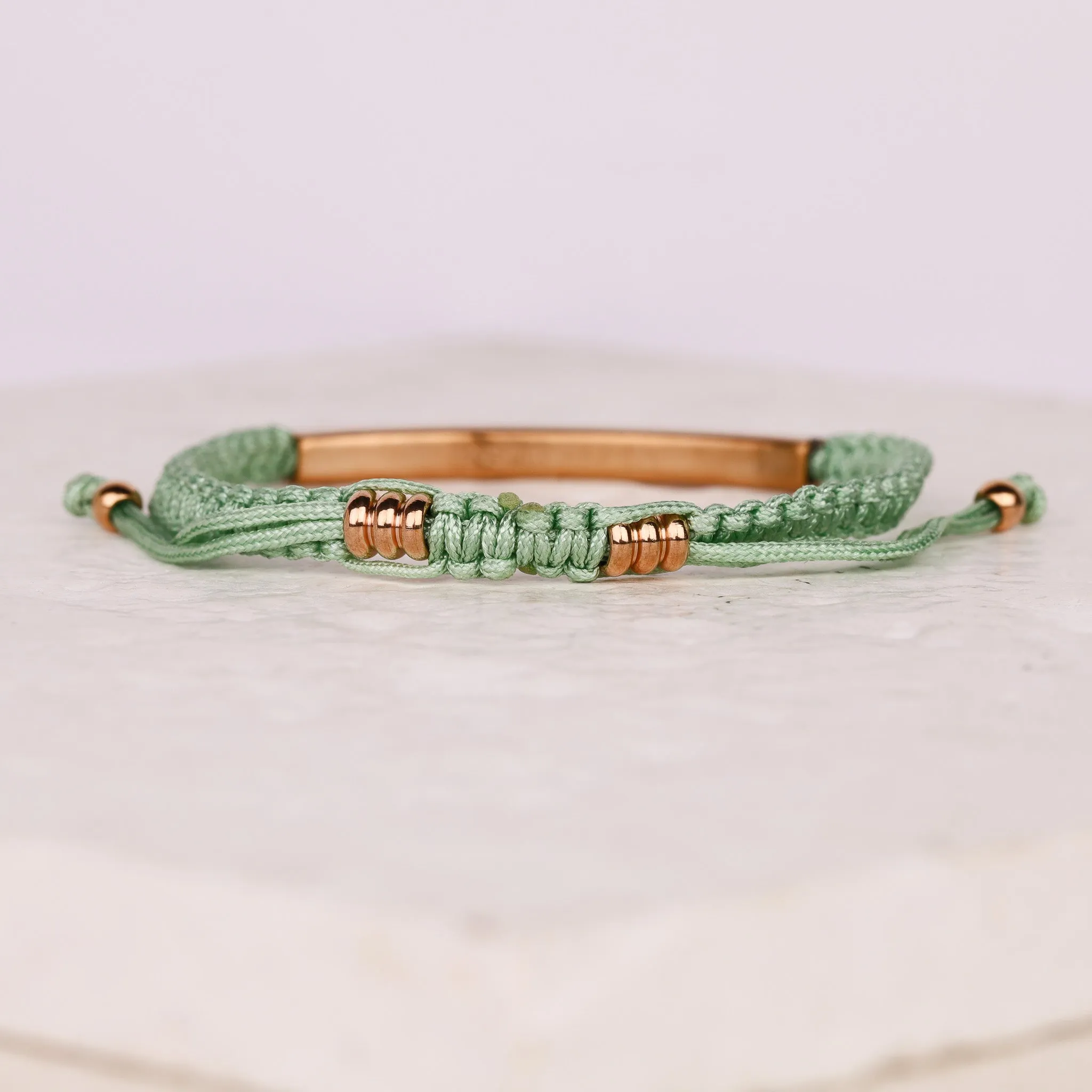 I LOVE YOU TO THE MOON AND BACK ROPE BRACELET