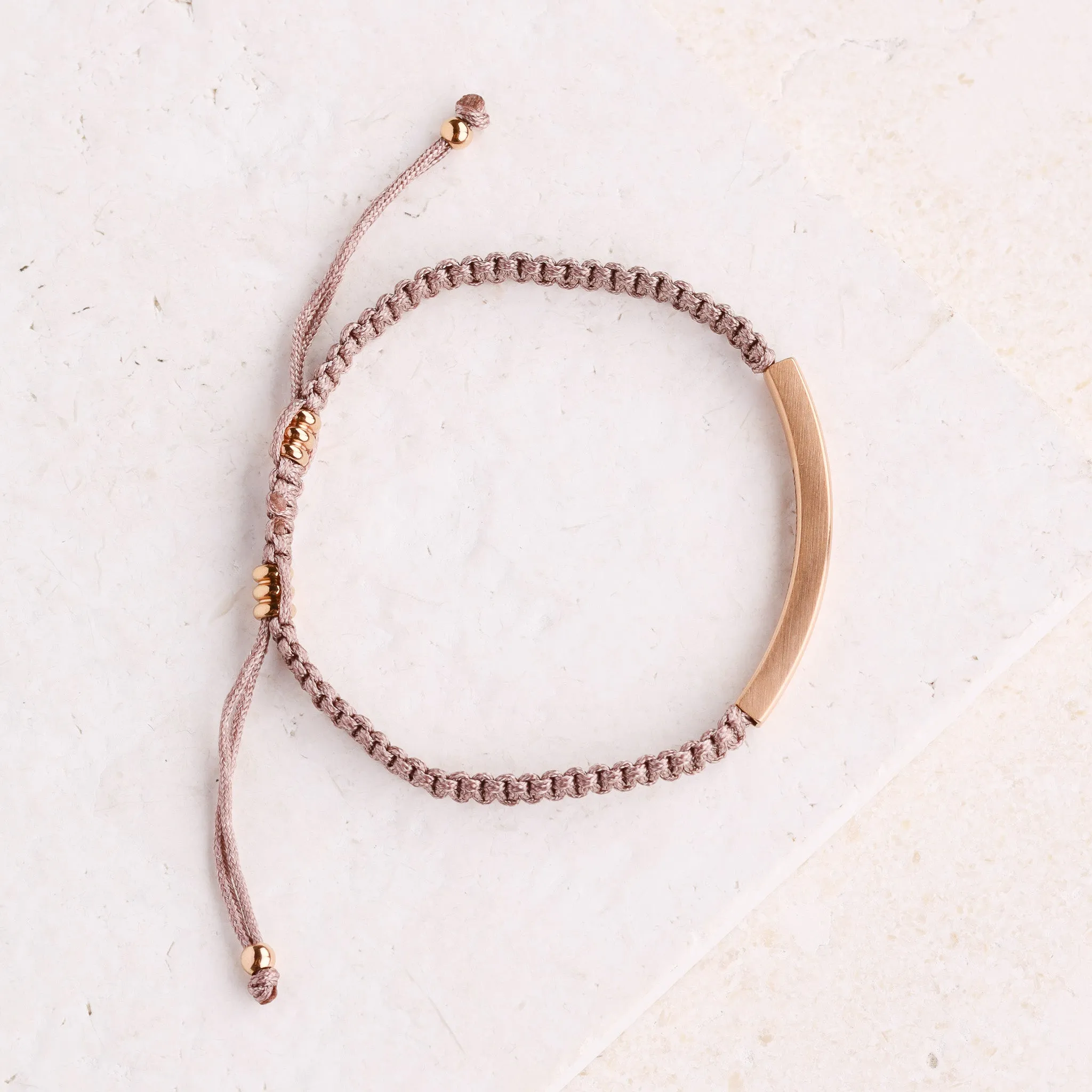 I LOVE YOU TO THE MOON AND BACK ROPE BRACELET