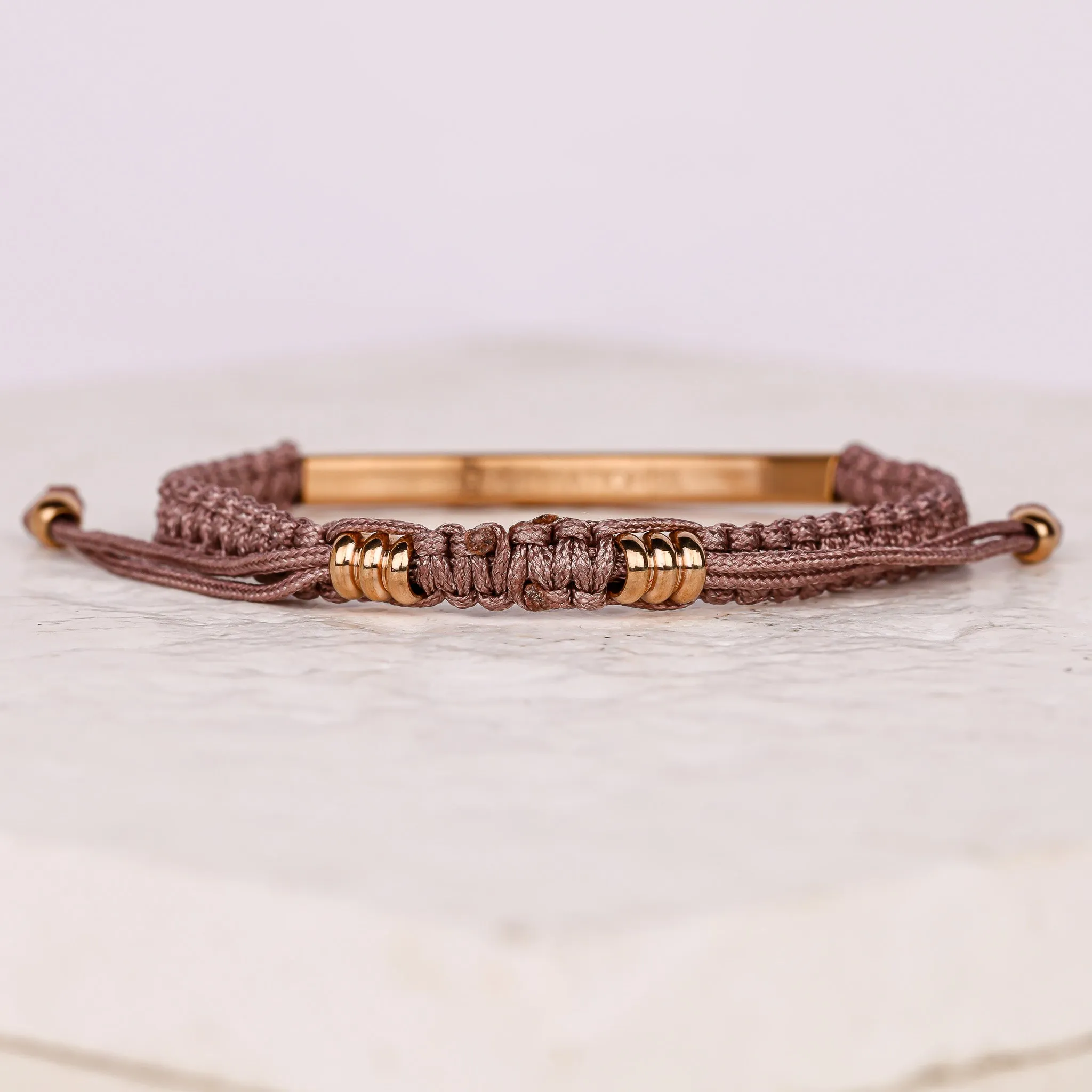 I LOVE YOU TO THE MOON AND BACK ROPE BRACELET