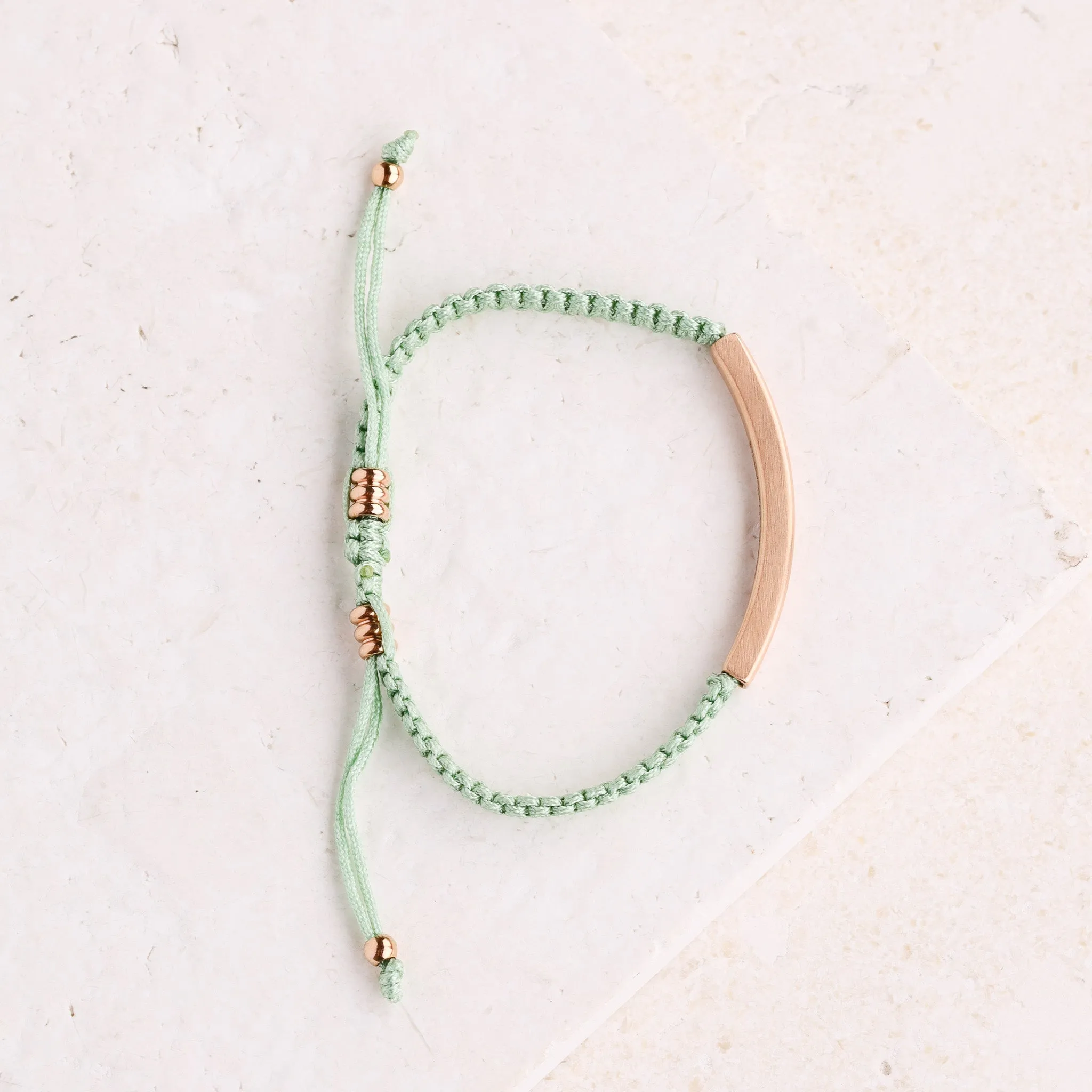 I LOVE YOU TO THE MOON AND BACK ROPE BRACELET