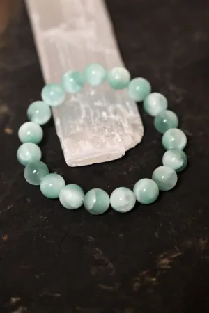 In My Heart Work Green Moonstone Bracelet