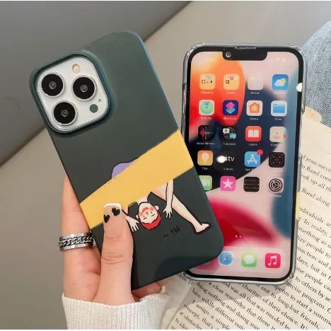 INSTOCK- Funny Hi applicable iPhone hard shell mobile phone case.