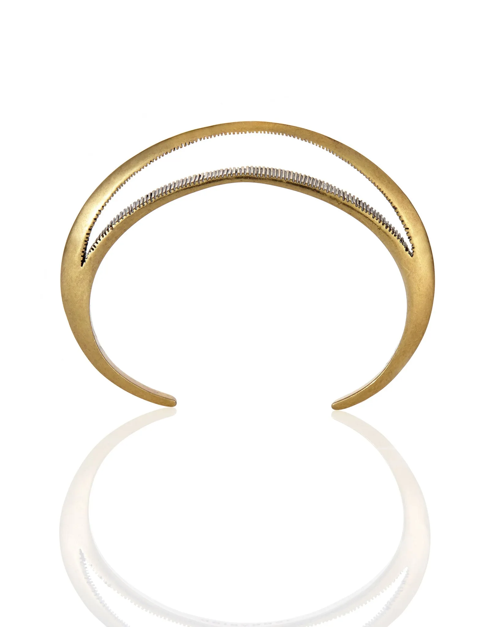Jenny Bird Crescent Moon Cuff in Antique Gold