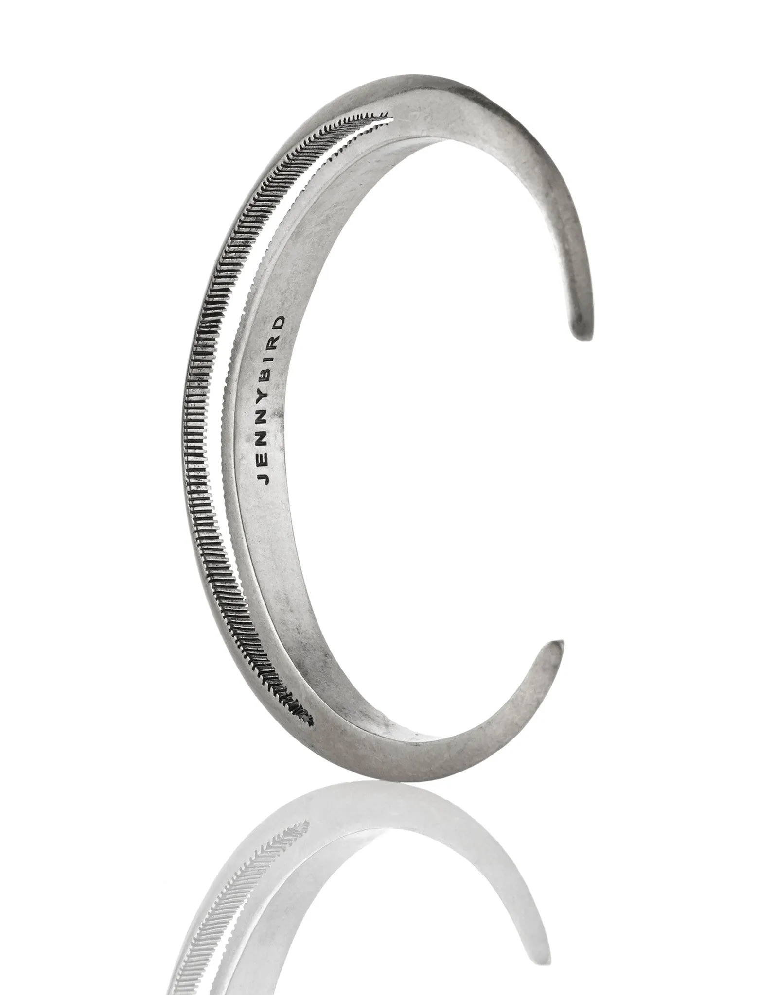 Jenny Bird Crescent Moon Cuff in Antique Silver
