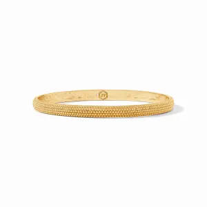 Julie Vos Beaded Eternity Bangle Gold Medium