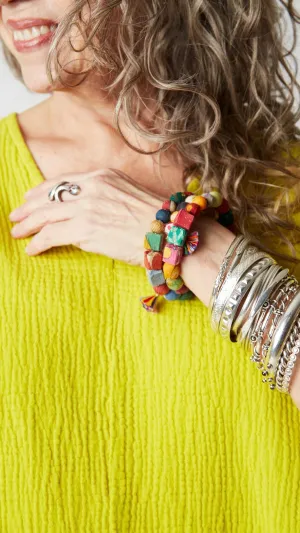Kantha Bracelet - Spiral Shapes