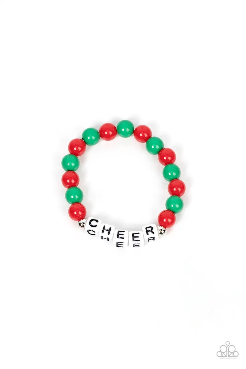 Kids' Starlet Shimmer Holiday Cheer Christmas Stretch Bracelet Set