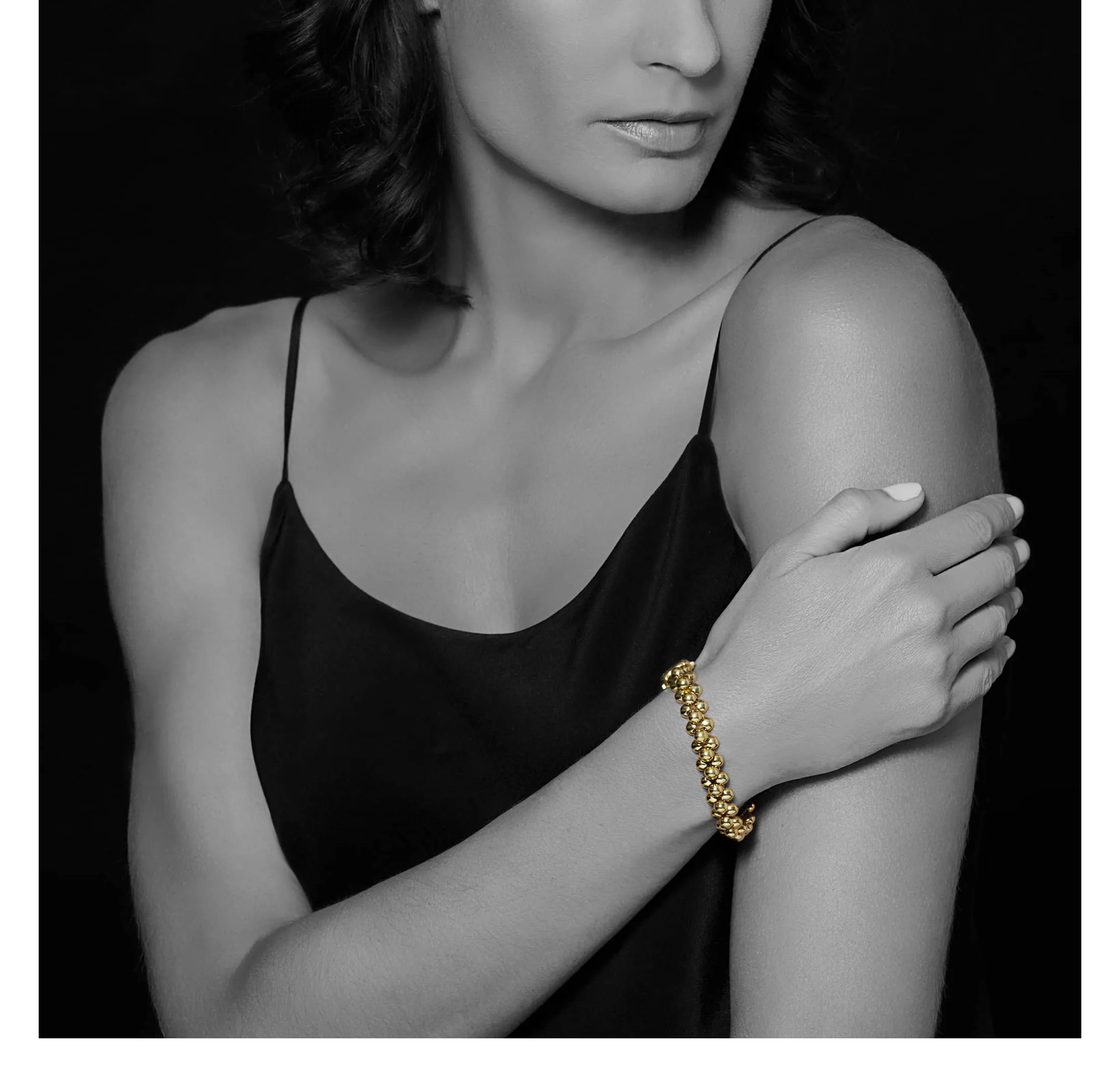 LAGOS Caviar Gold 18K Gold Bead Bracelet