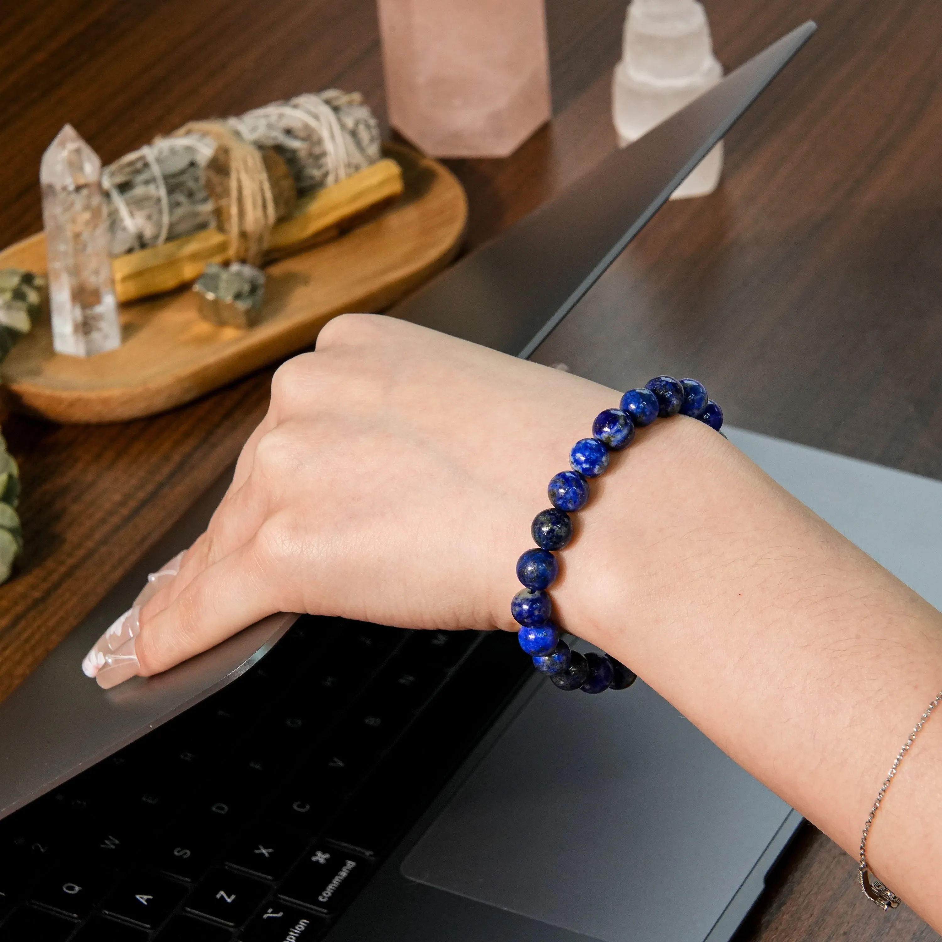 Lapis Lazuli Beaded Bracelet