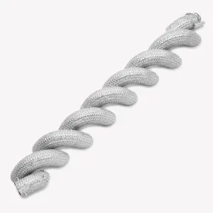 LARGE PAVÉ TORSADE BRACELET