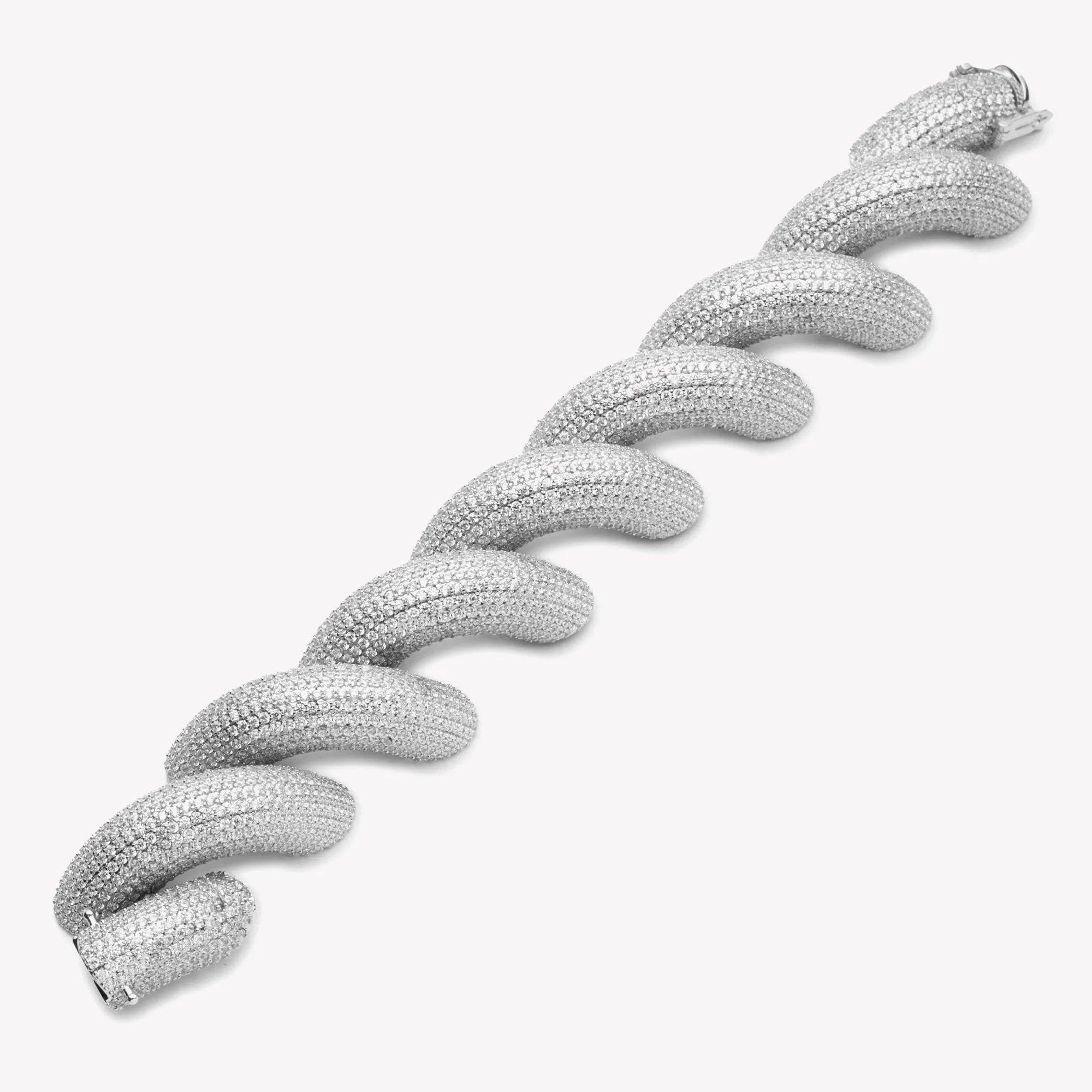 LARGE PAVÉ TORSADE BRACELET