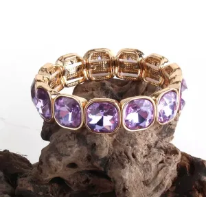Lavender Crystal Stunner Bracelet
