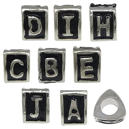 Letter  "G" Triangle Spacer European European Bead Compatible for Most European Snake Chain Charm Bracelet