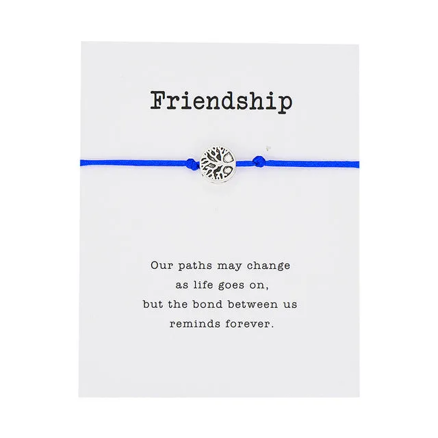 Life Tree Charm Bracelets for Women Men Children Lucky Red String Friendship Wish Bracelets Jewelry Gift Adjustable
