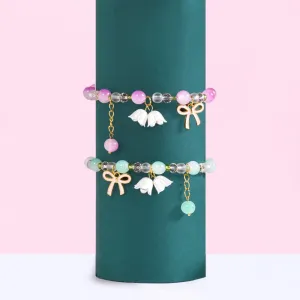 Lily Of The Valley Charm Bracelet Set Of 2