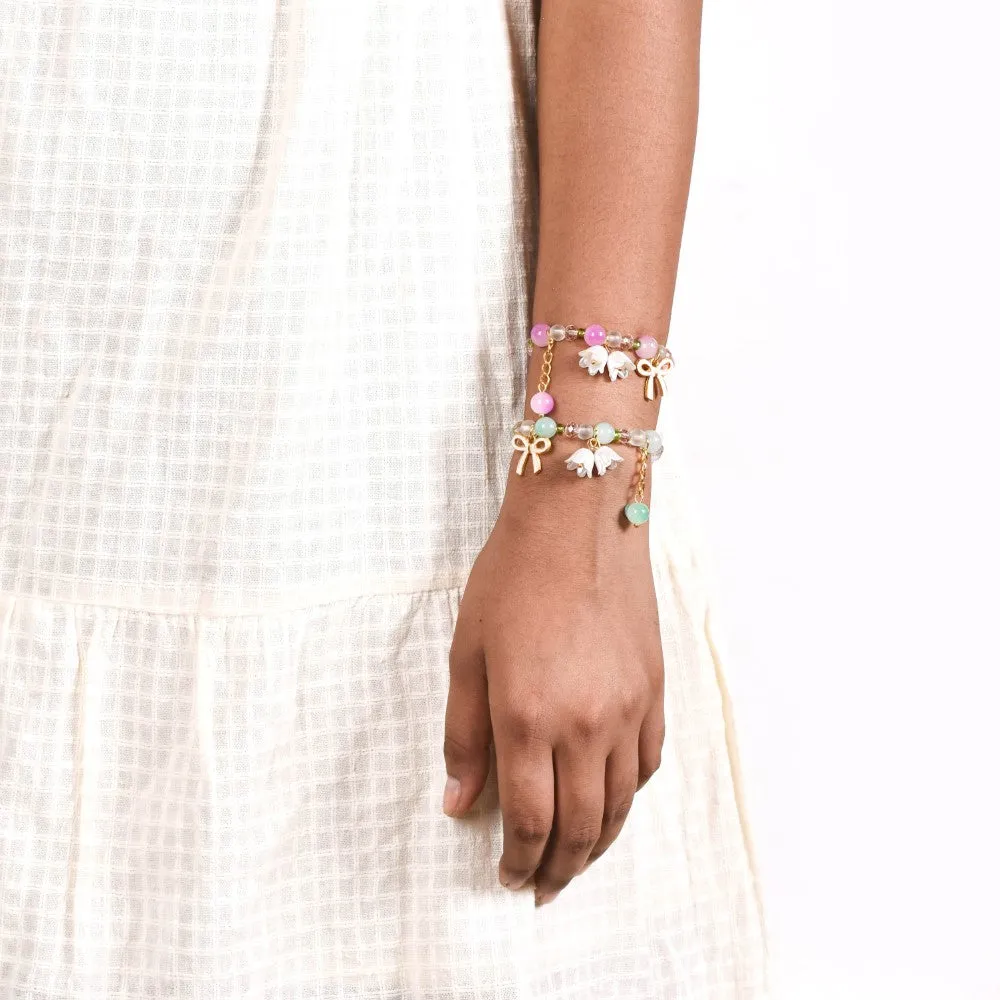 Lily Of The Valley Charm Bracelet Set Of 2
