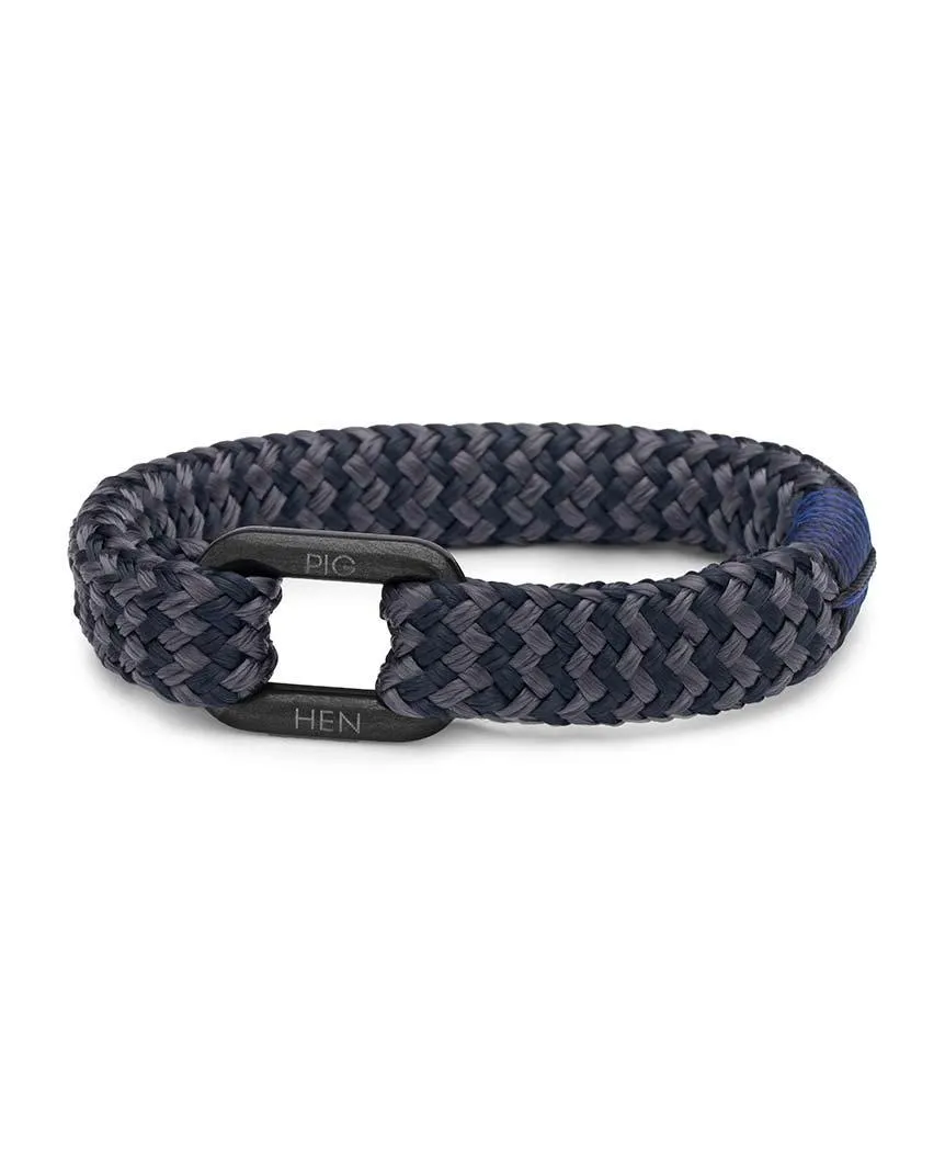 Limp Lee 12mm Flate Rope Navy Slate Gray Black