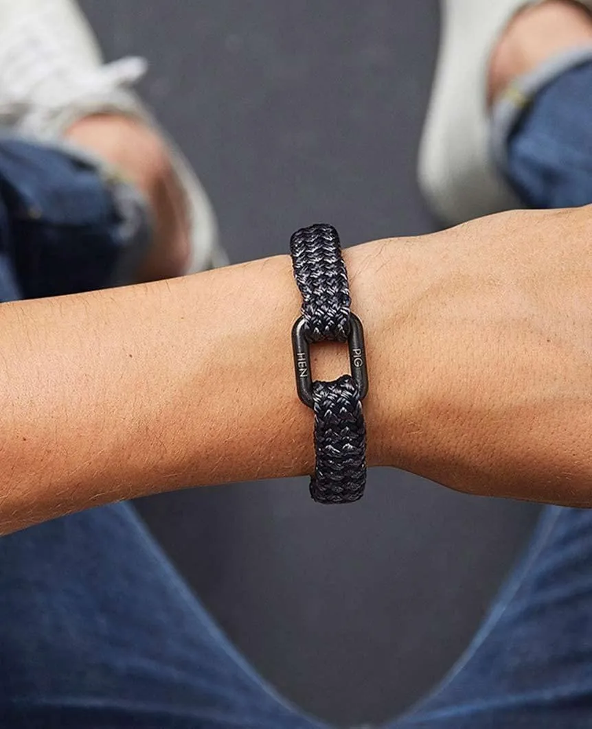 Limp Lee 12mm Flate Rope Navy Slate Gray Black