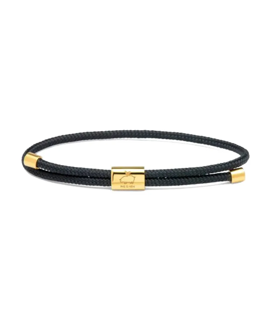 Little Lewis Navy Gold Bracelet