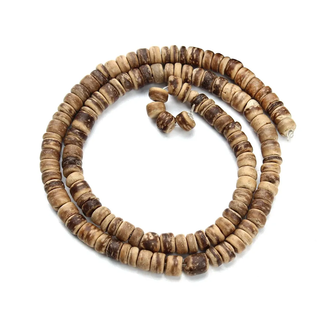 Louleur Natural Wooden Beads Buddhism Bijoux Round Coconut Shell Wood Loose Spacer Beads For DIY Bracelet Jewelry Making