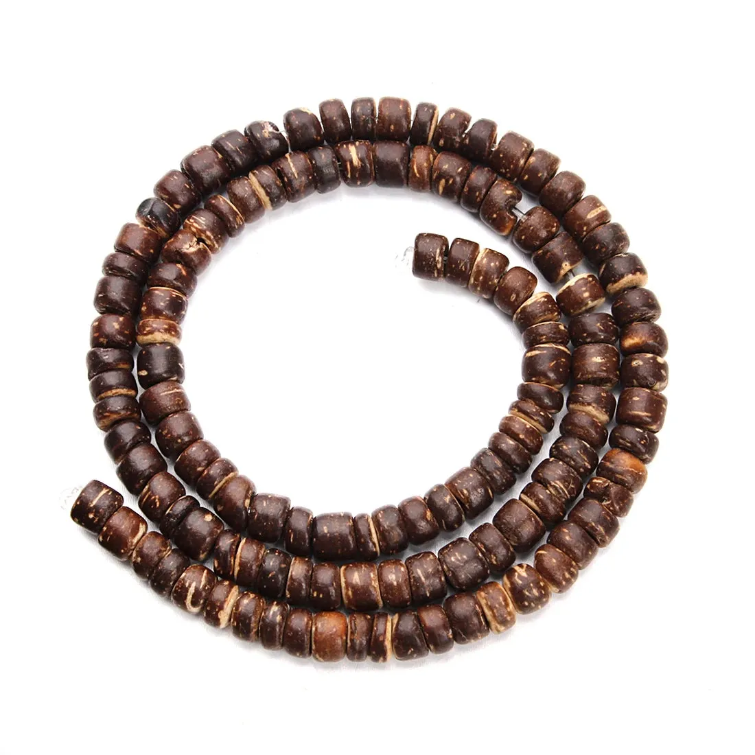Louleur Natural Wooden Beads Buddhism Bijoux Round Coconut Shell Wood Loose Spacer Beads For DIY Bracelet Jewelry Making