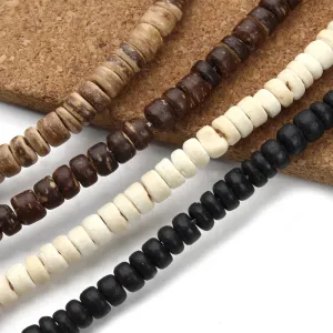 Louleur Natural Wooden Beads Buddhism Bijoux Round Coconut Shell Wood Loose Spacer Beads For DIY Bracelet Jewelry Making