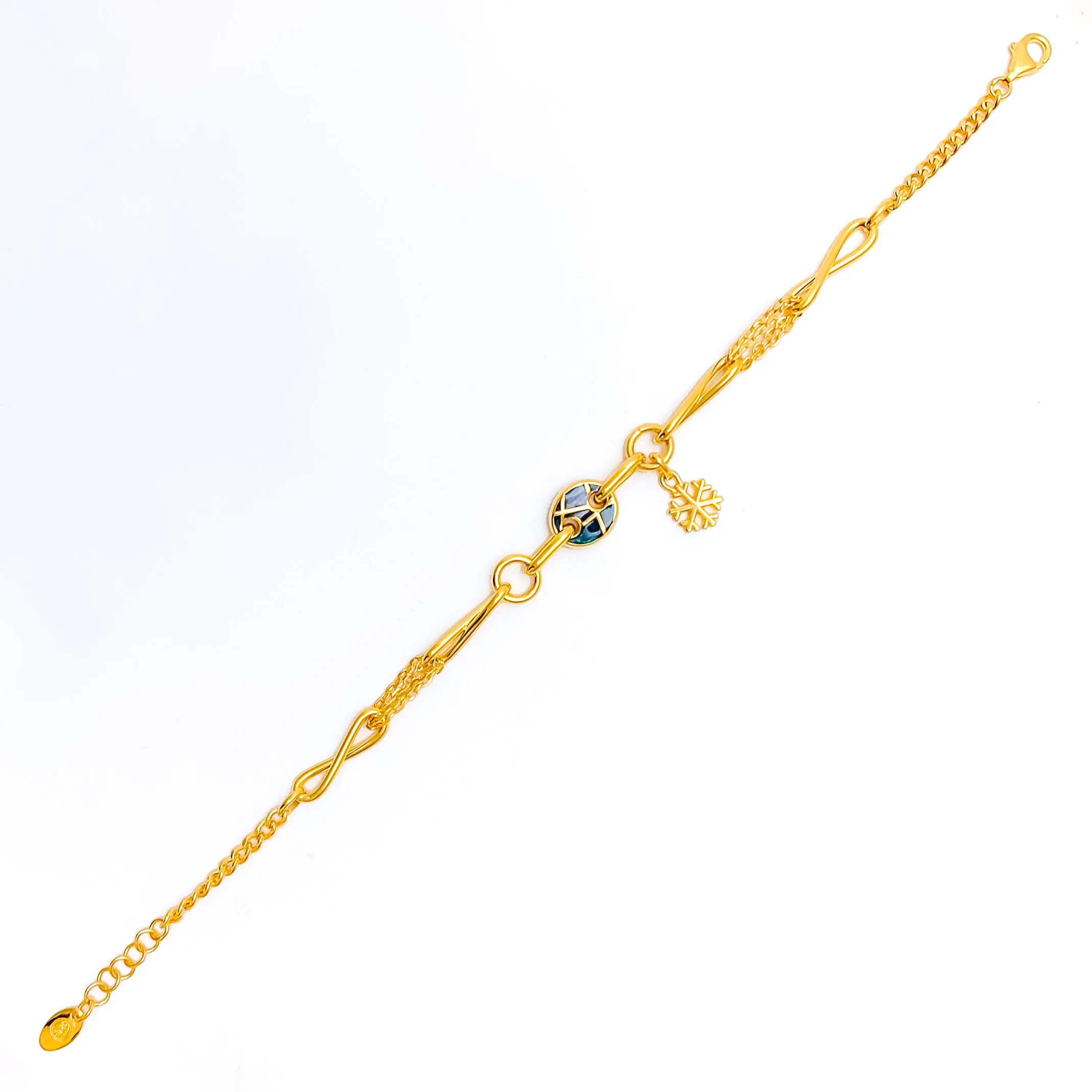 Lovely Bold Charm 21k Bracelet