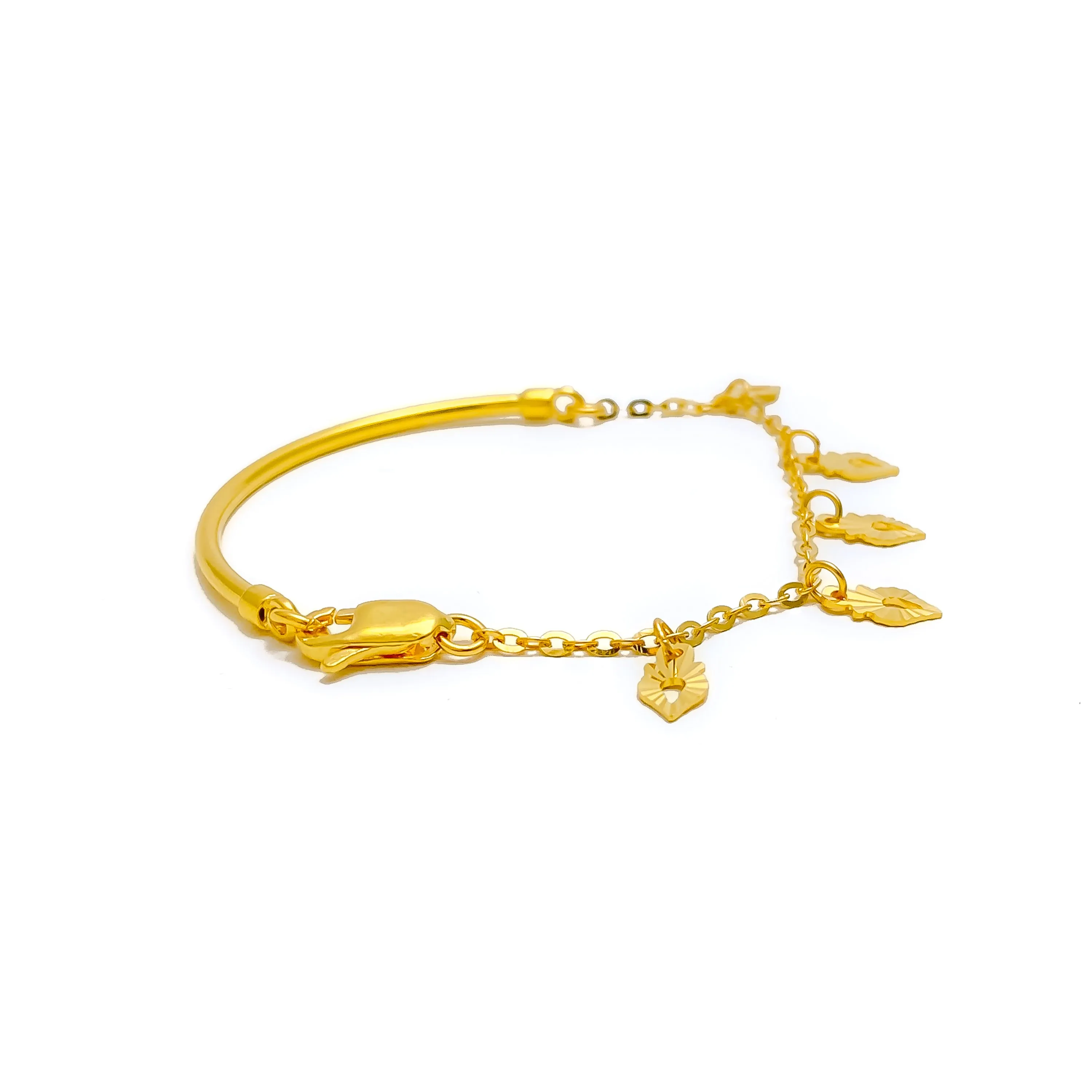 Lovely Charm 22k Gold Flexi Baby Bracelet