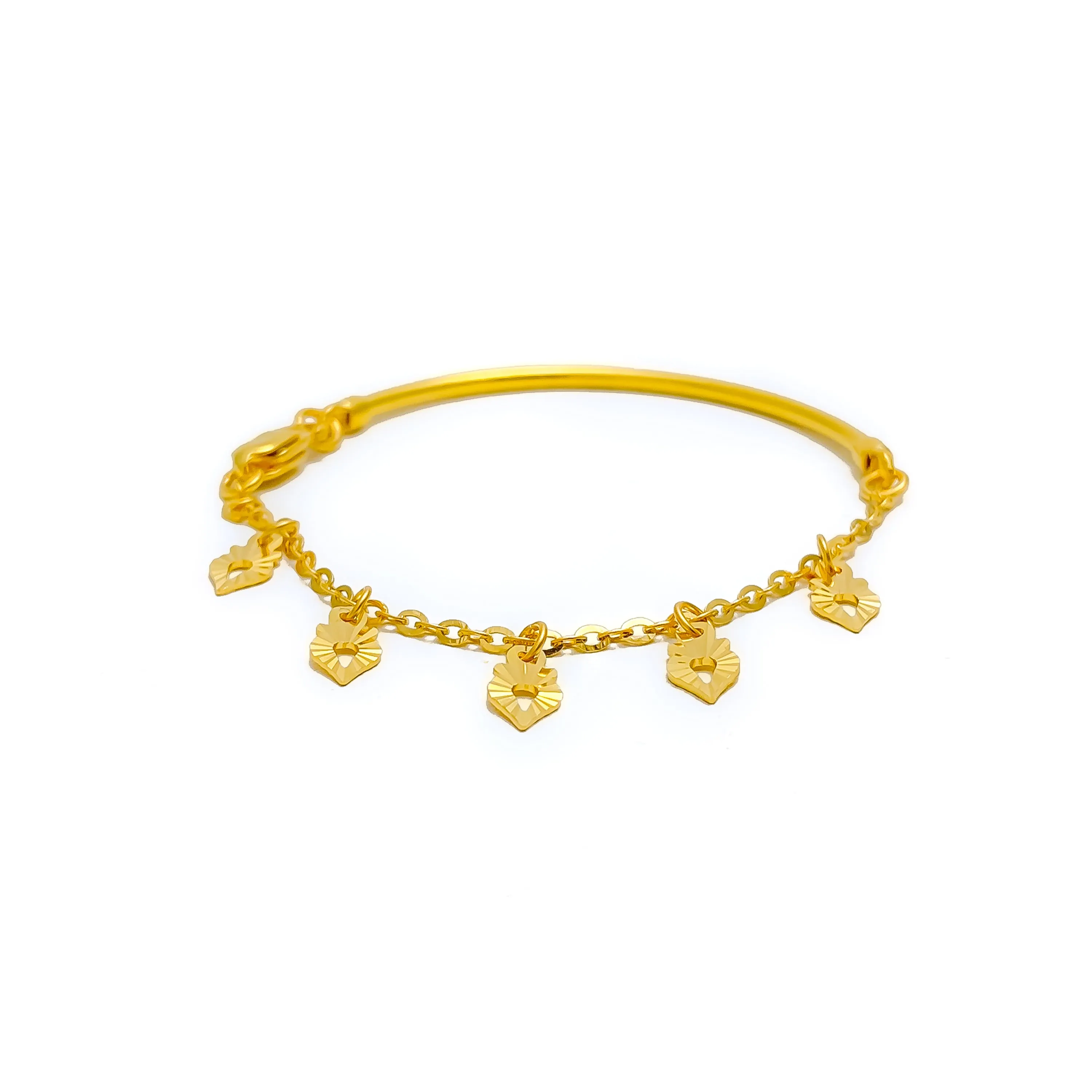 Lovely Charm 22k Gold Flexi Baby Bracelet