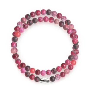 Magenta Agate | Silver | Gemstone Wrap