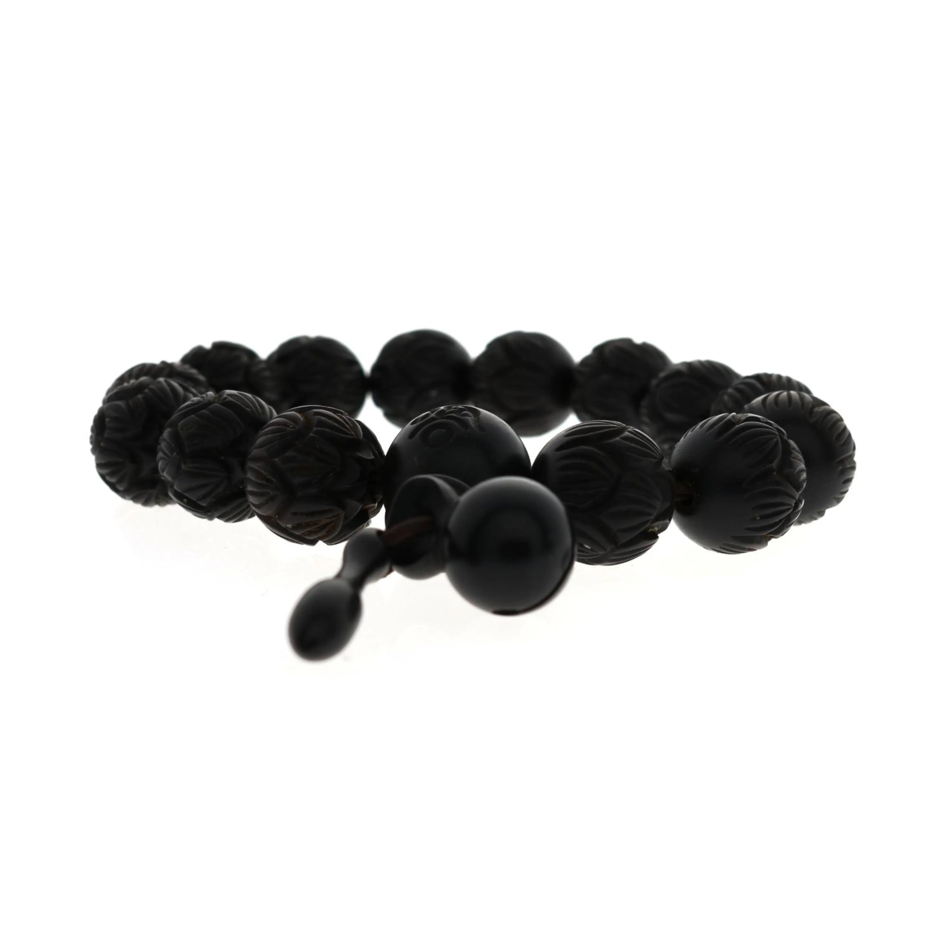 Mala Bracelet "Jujube Carved" #3
