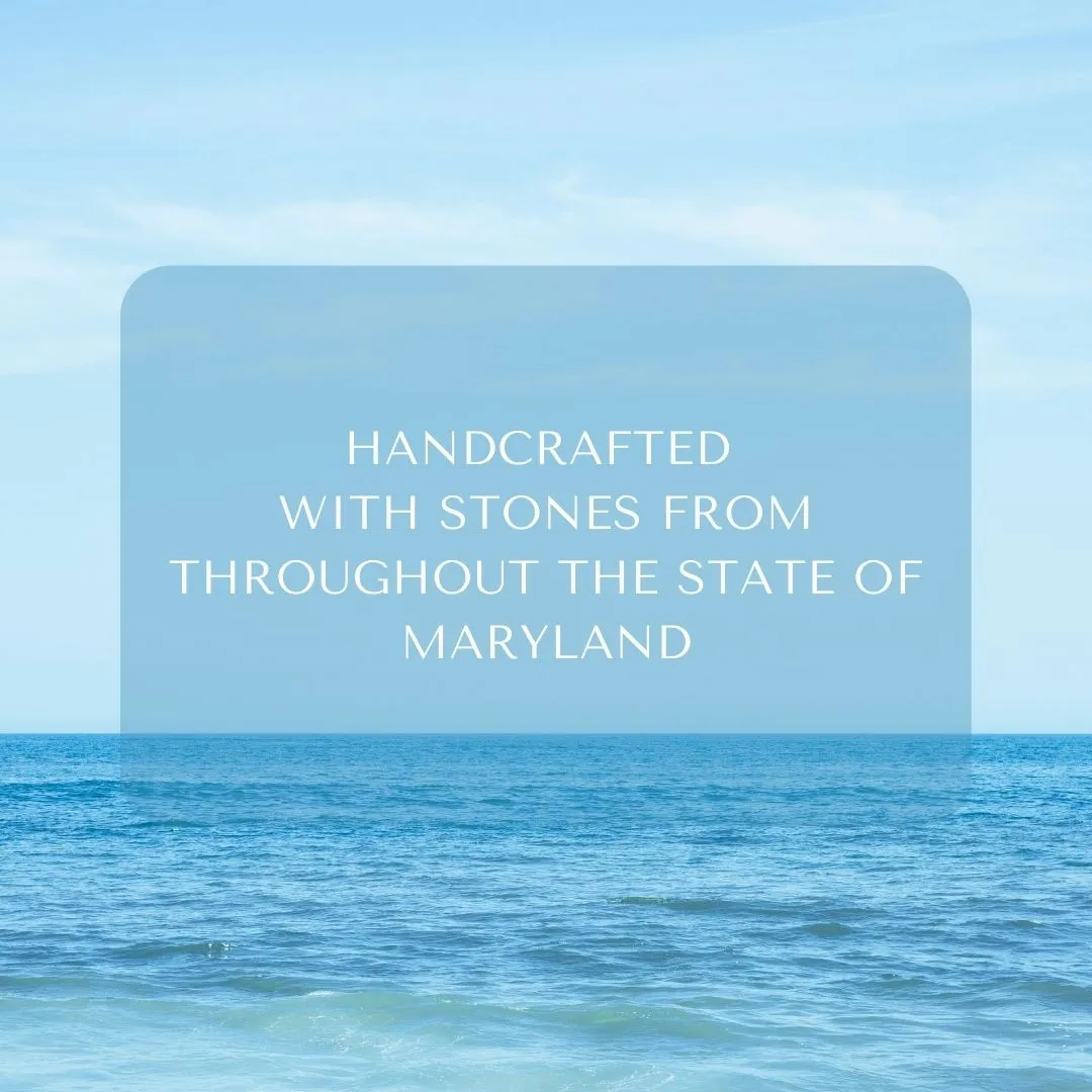 Maryland Stones & Shells   Crystal Glass