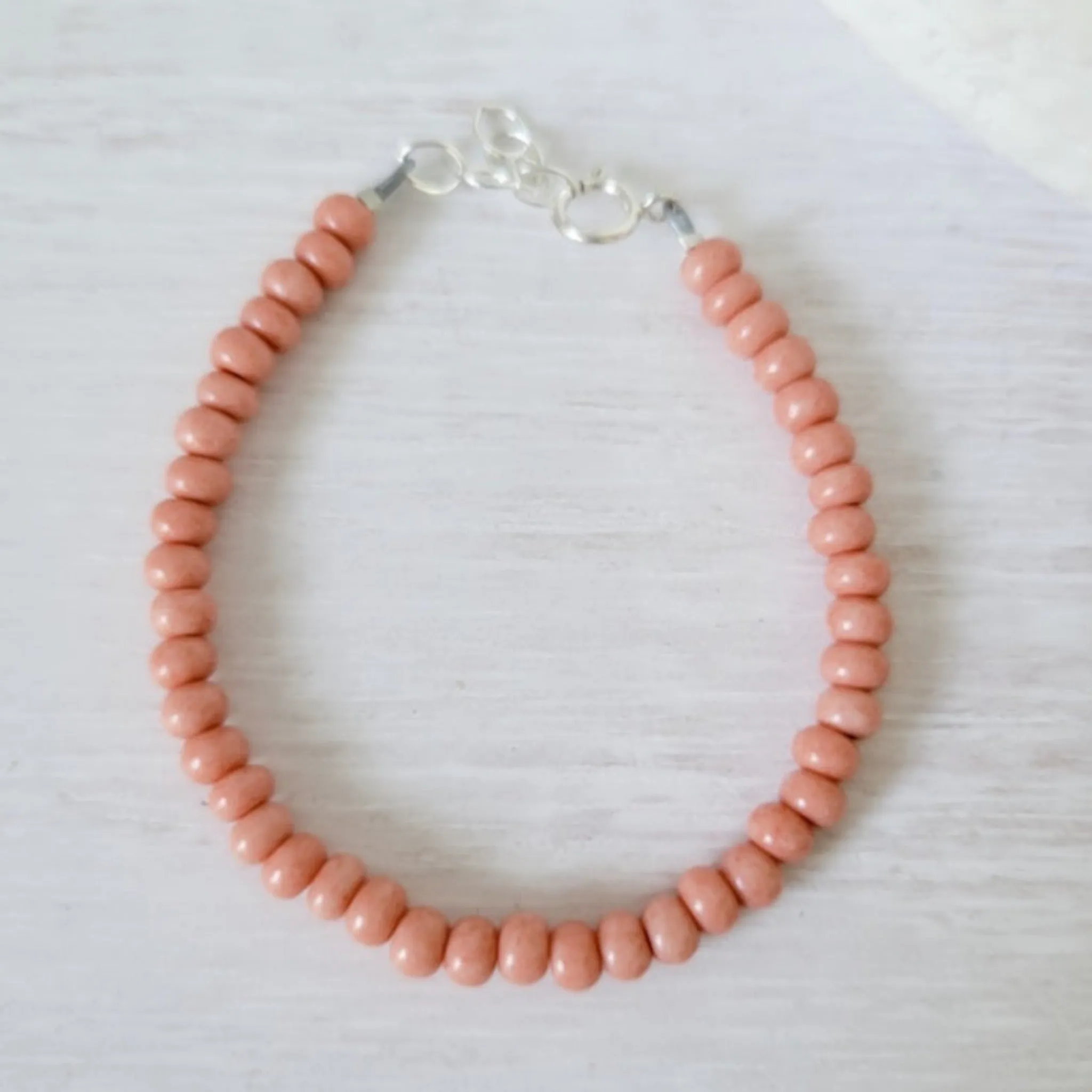 Mauve & Cream Girls Bracelet Stacking Set - Set of 3 or Each