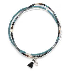 MB008 Chromacolor Bracelet Trio Black Multi/Silver