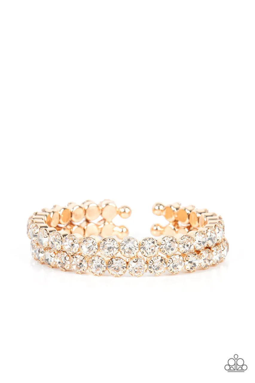 Megawatt Majesty Gold Paparazzi Bracelet
