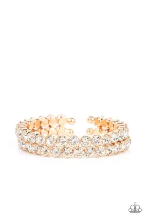 Megawatt Majesty Gold Paparazzi Bracelet